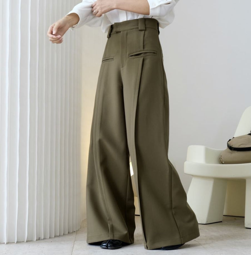 Wide A-line trousers