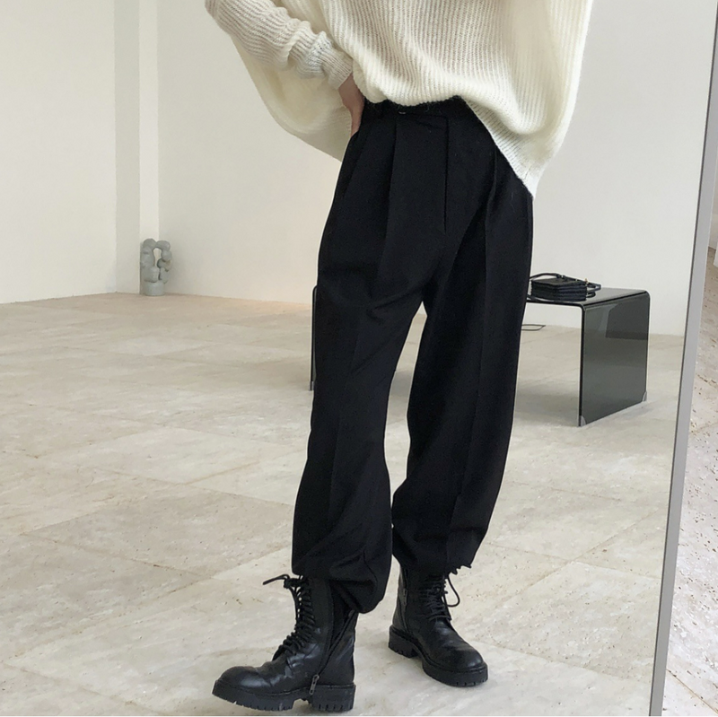 High waist wide leg pants