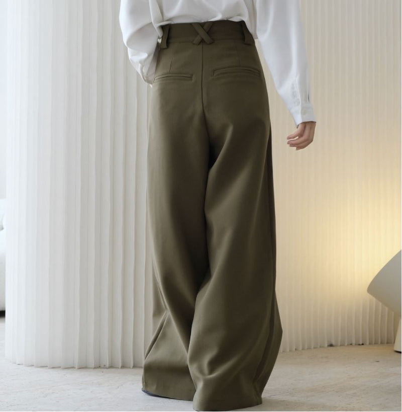 Wide A-line trousers