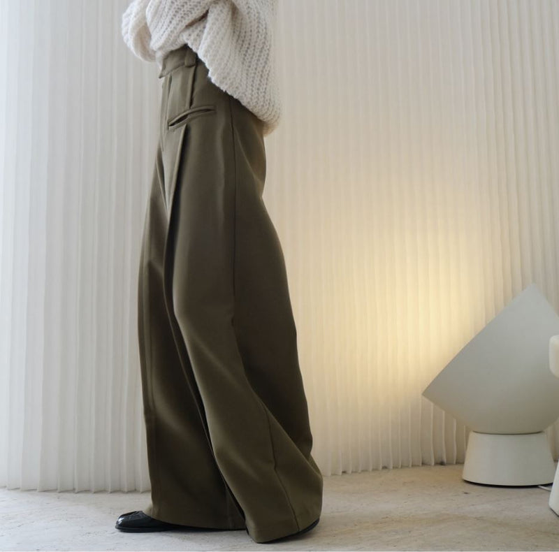 Wide A-line trousers