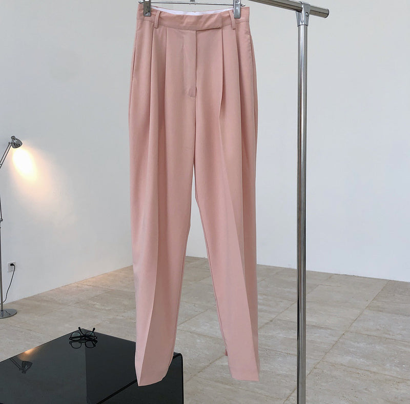 High waist wide leg pants