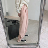 High waist wide leg pants