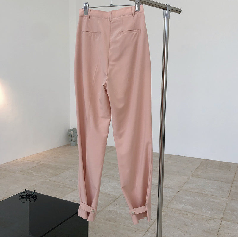 High waist wide leg pants