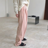 High waist wide leg pants