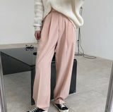 High waist wide leg pants