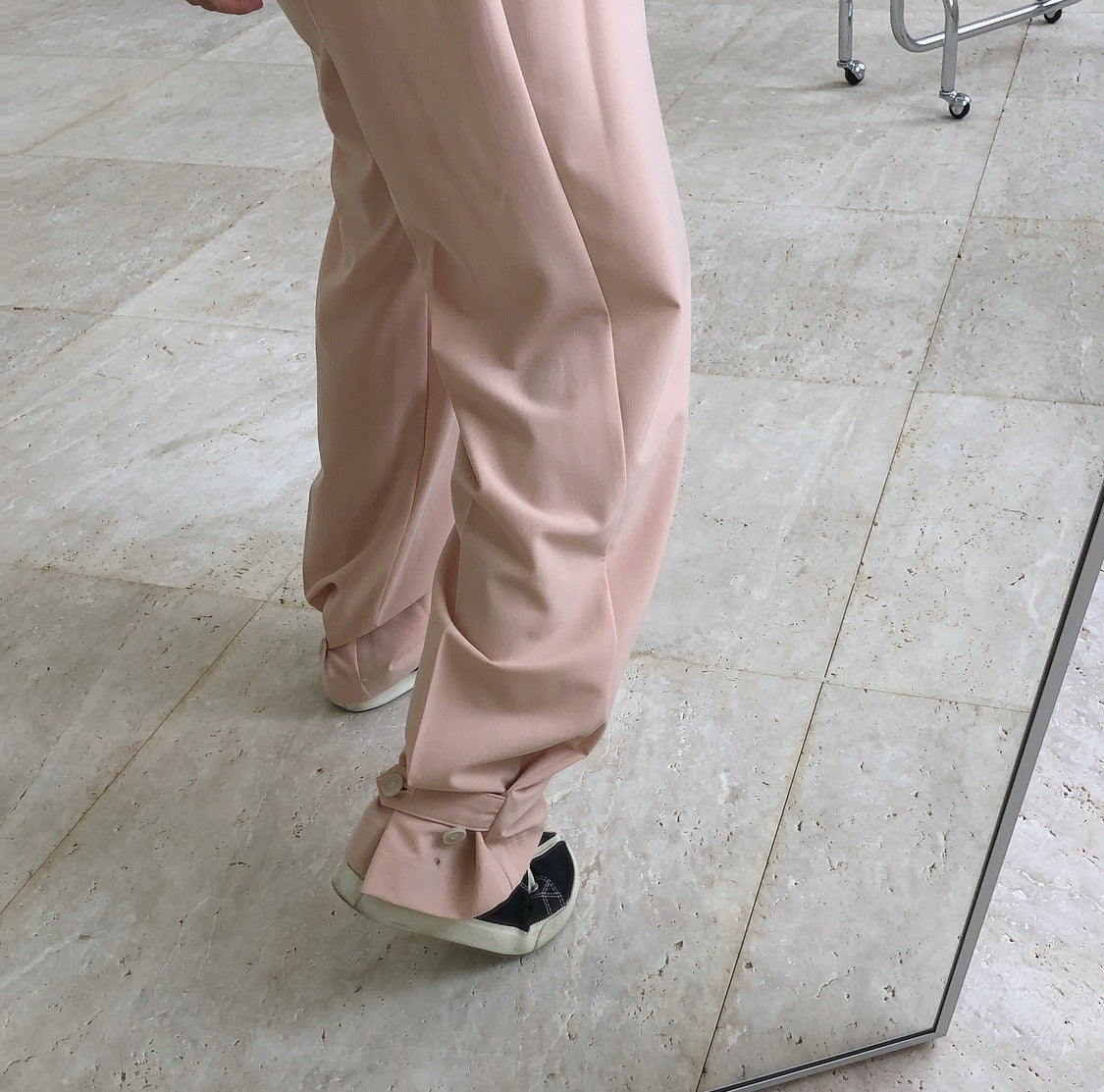 High waist wide leg pants