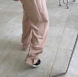 High waist wide leg pants