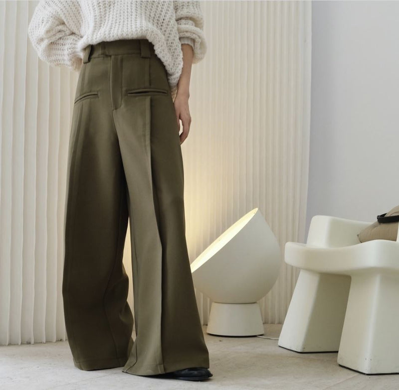 Wide A-line trousers