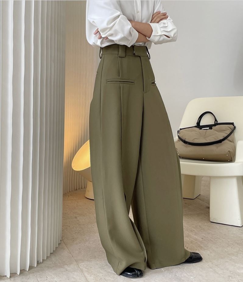 Wide A-line trousers