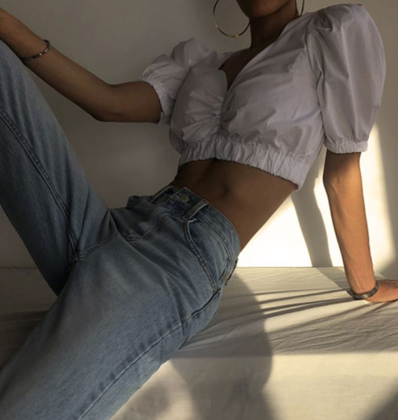 Puff sleeve blouse