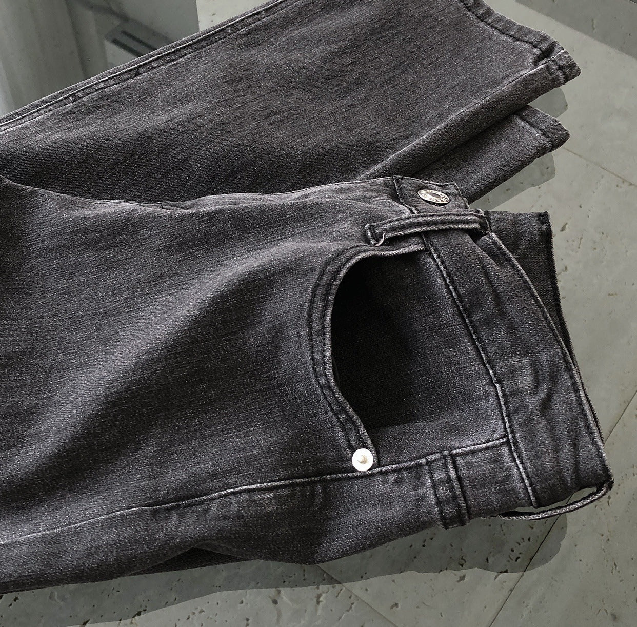 Slim black jeans