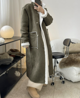 Vegan mouton coat