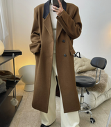 Notched Collar Wool blended Coat