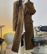 Notched Collar Wool blended Coat