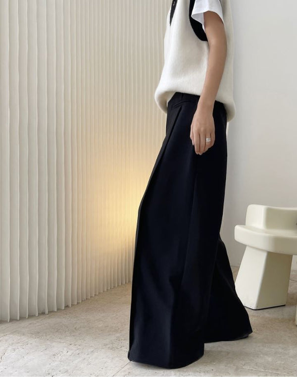 Wide A-line trousers