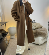 Notched Collar Wool blended Coat