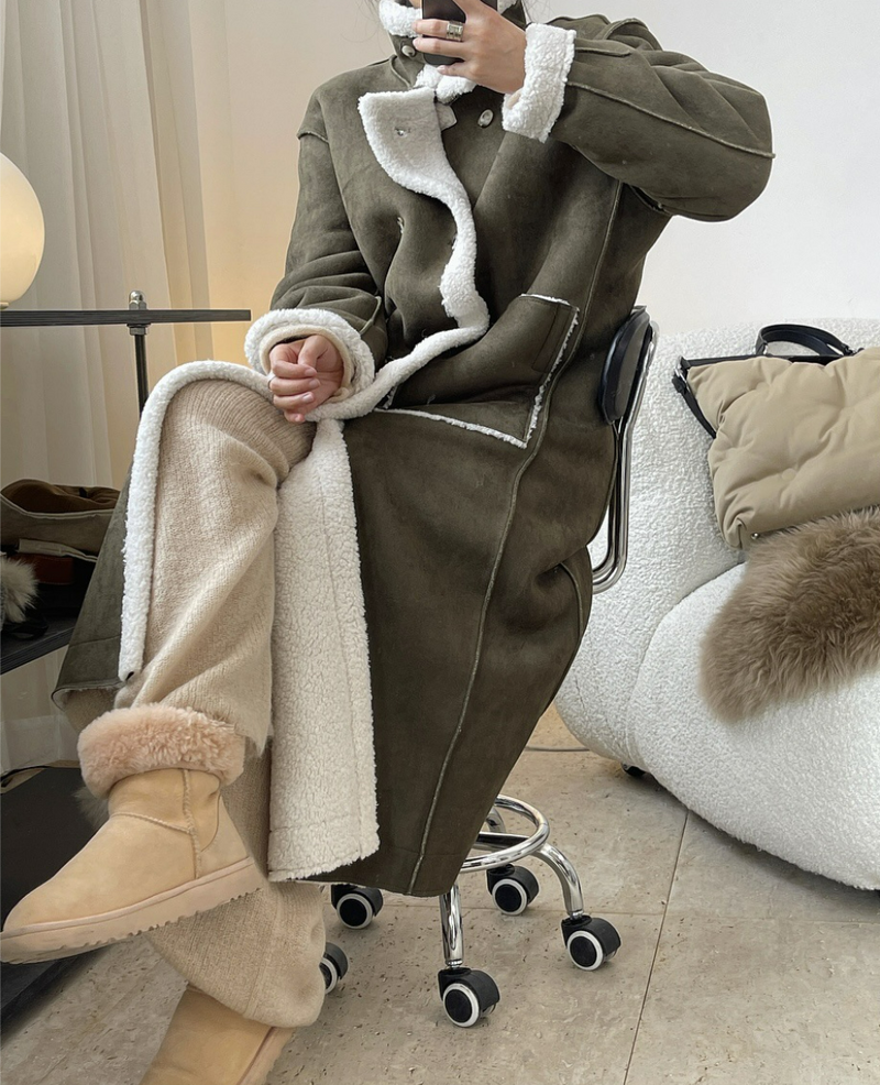 Vegan mouton coat