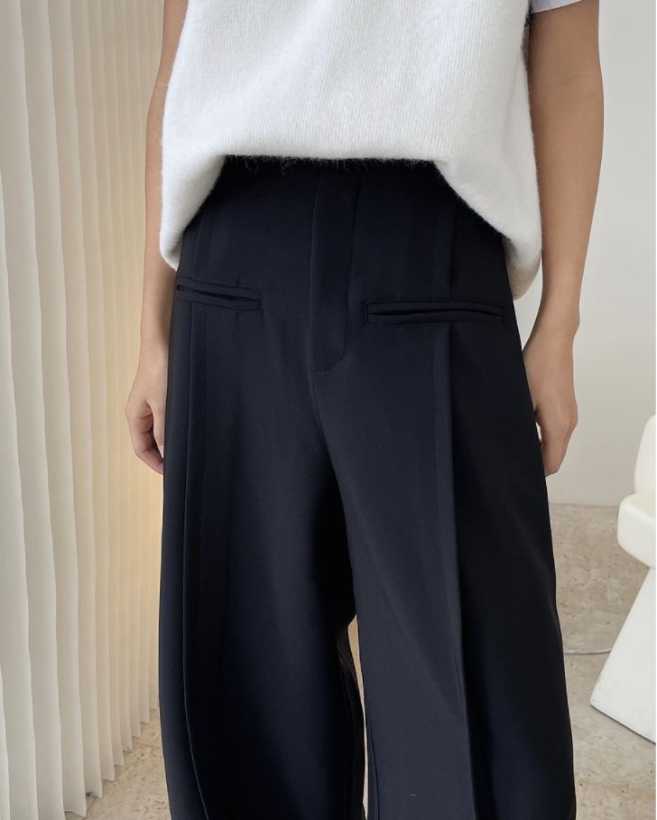 Wide A-line trousers