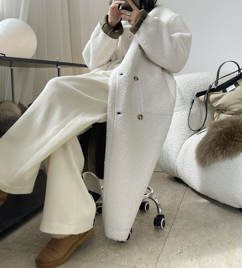 Vegan mouton coat