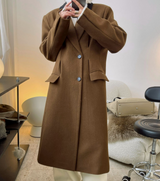 Notched Collar Wool blended Coat