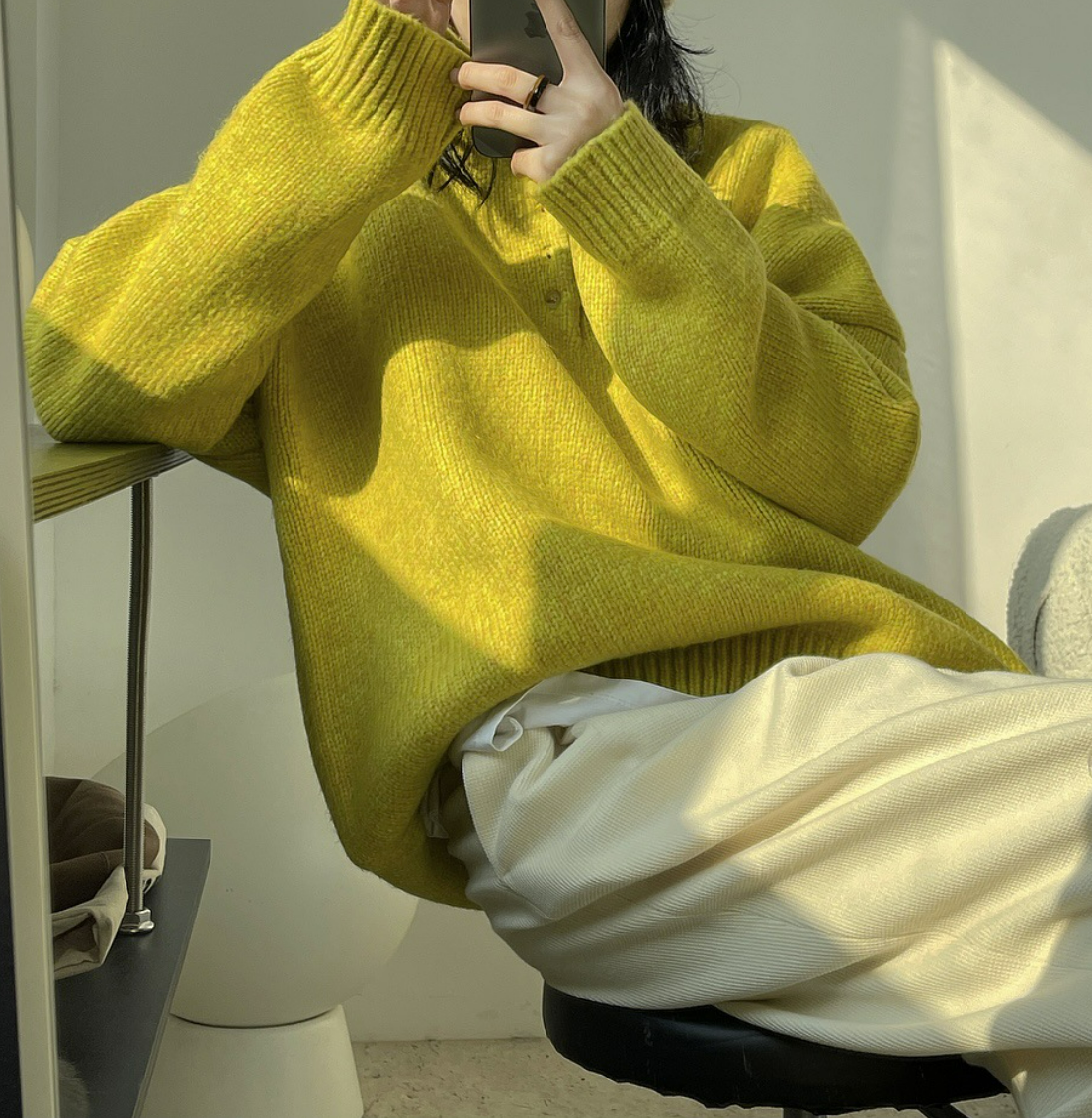 Button sweater