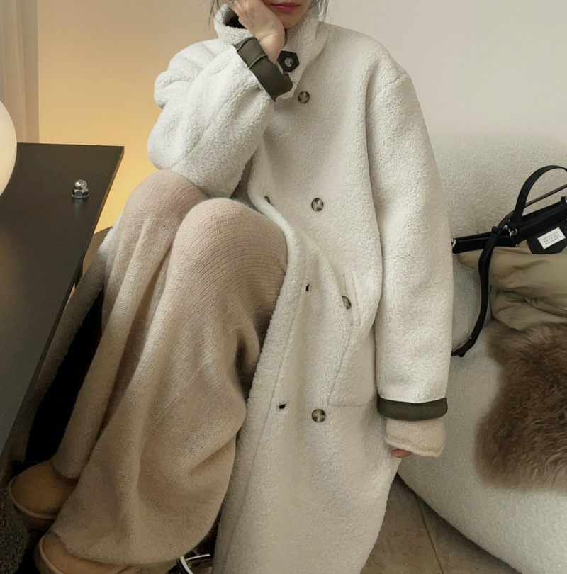 Vegan mouton coat