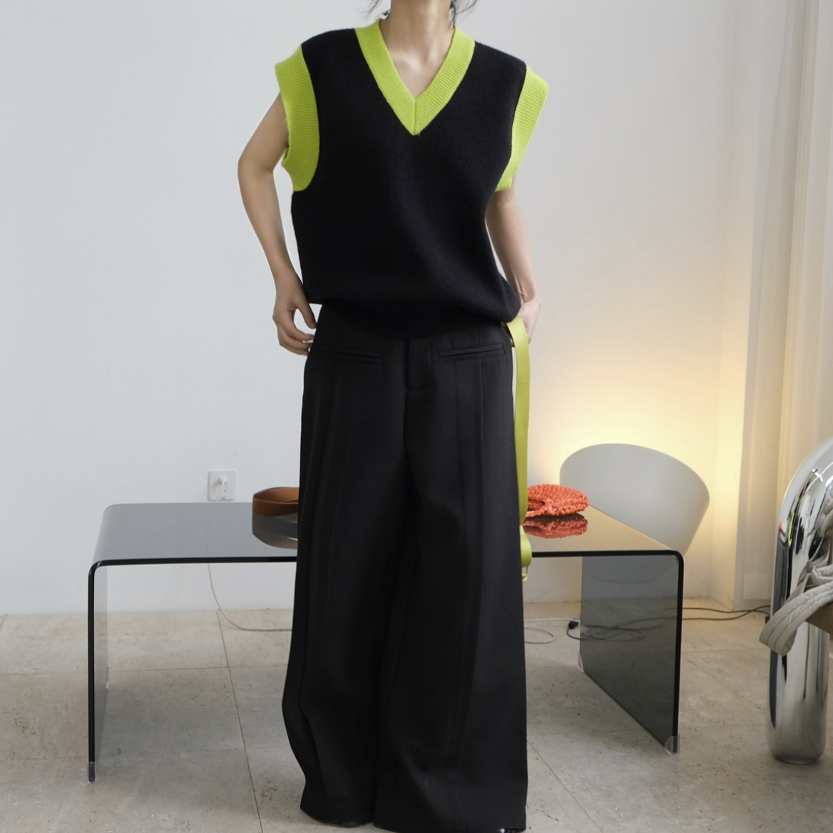 Color block vest