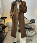 Notched Collar Wool blended Coat