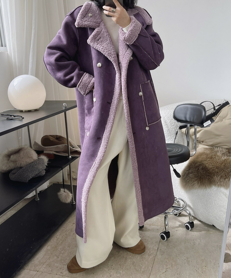 Vegan mouton coat