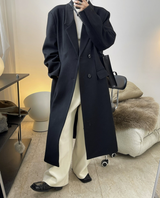 Notched Collar Wool blended Coat