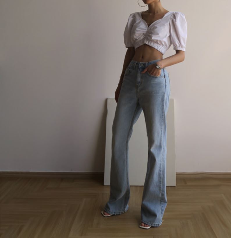 Puff sleeve blouse