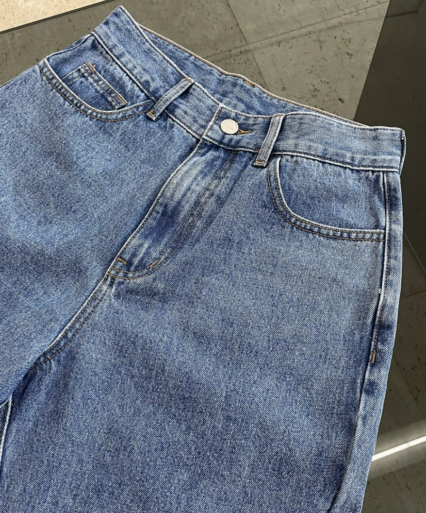 Slit denim