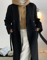 Virgin wool 100% tailored coat