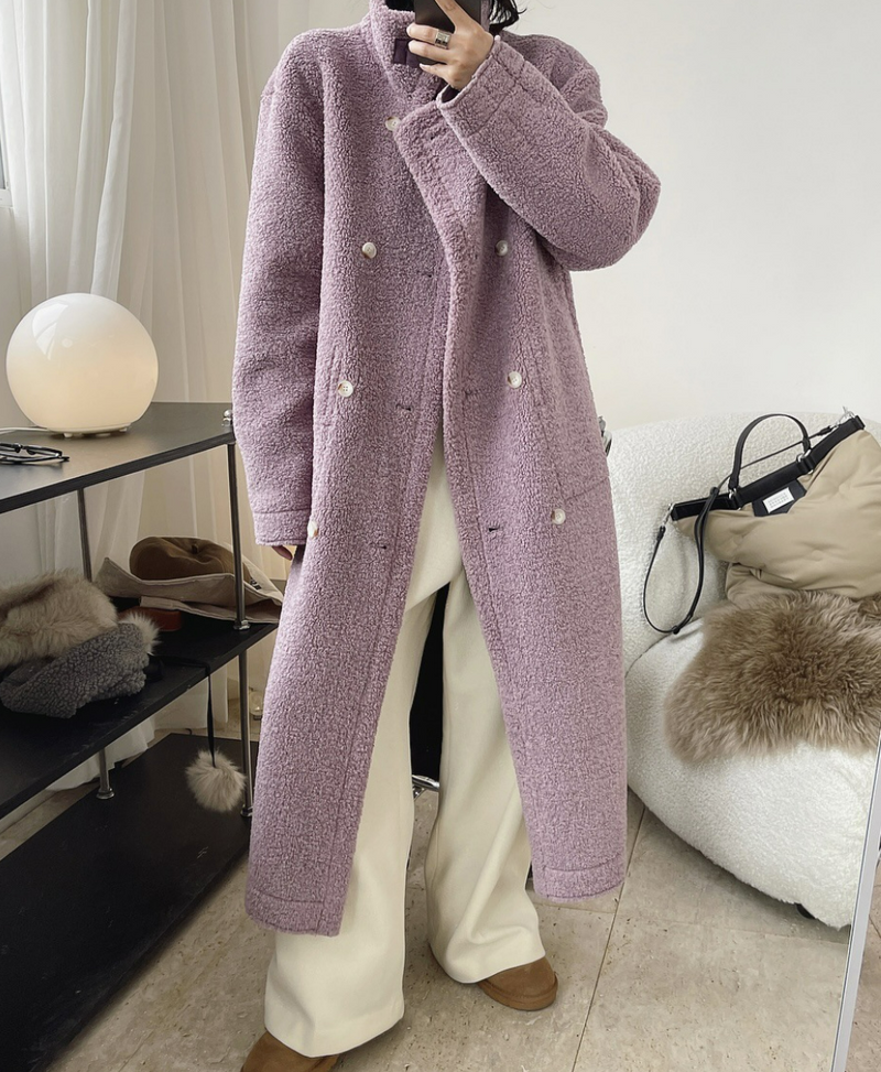 Vegan mouton coat