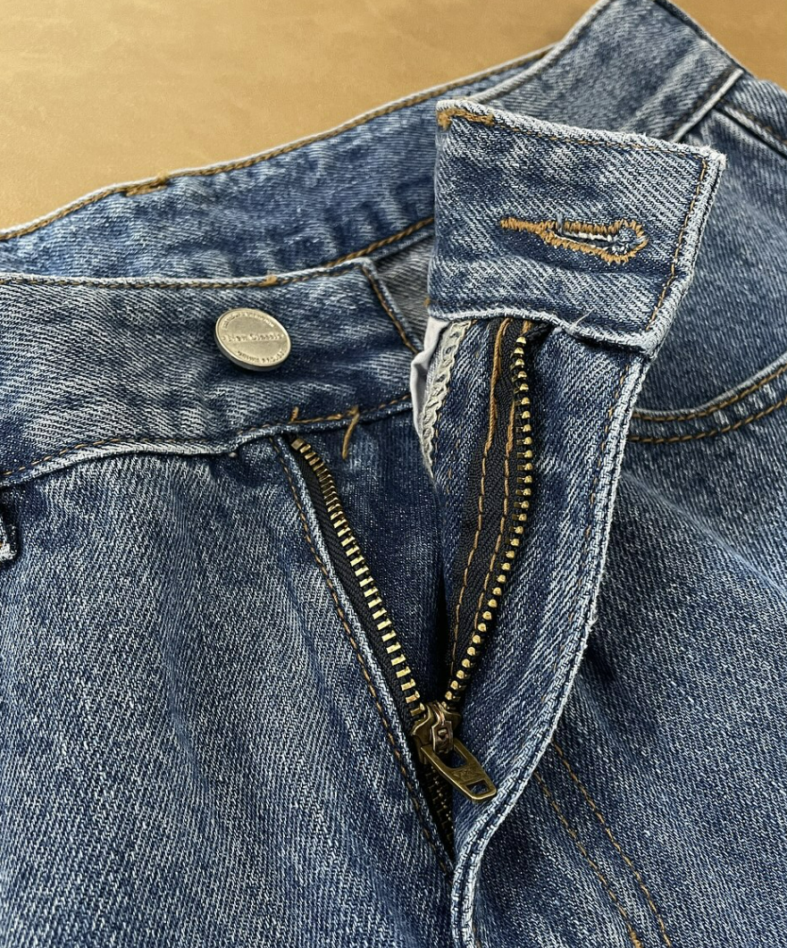 Slit denim