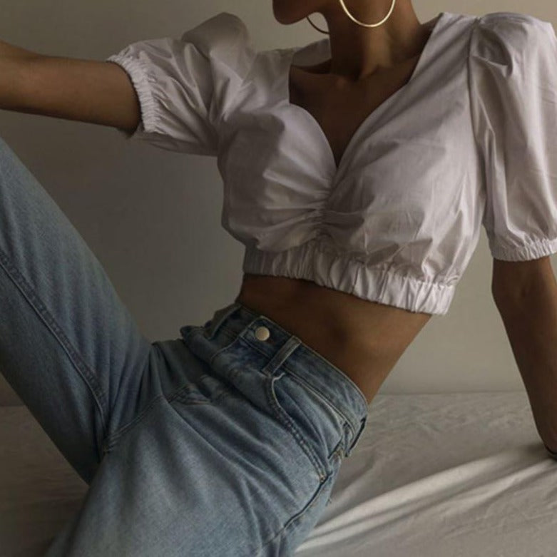 Puff sleeve blouse