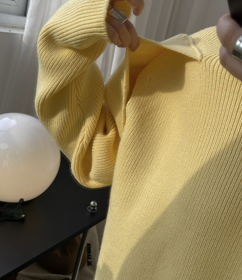 Big silhouette high neck sweater