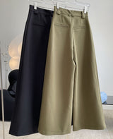 Wide A-line trousers