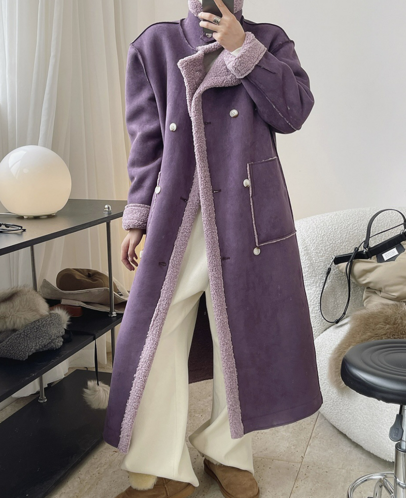 Vegan mouton coat