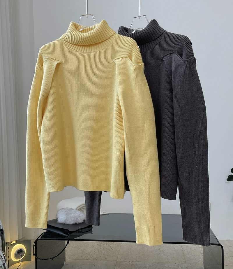 Big silhouette high neck sweater