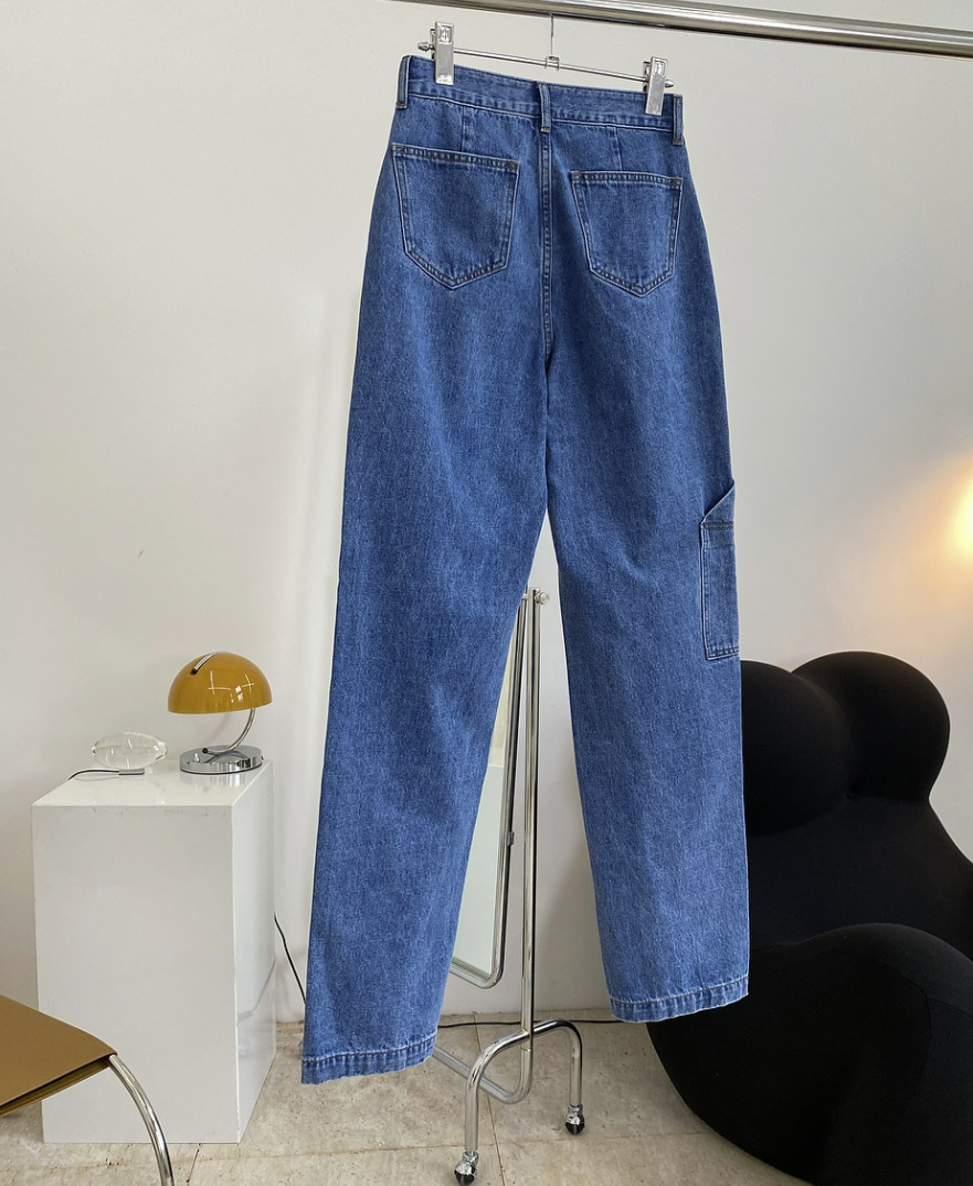 Slit denim