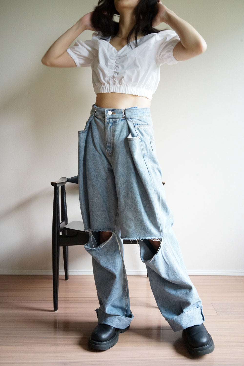 Puff sleeve blouse