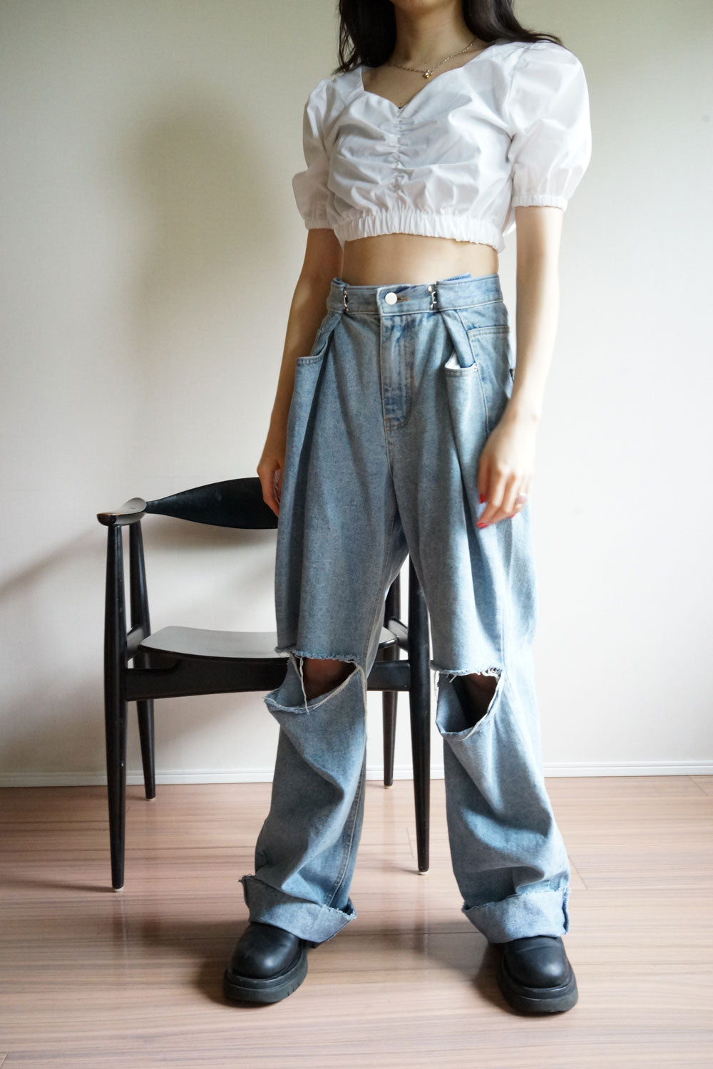 Puff sleeve blouse