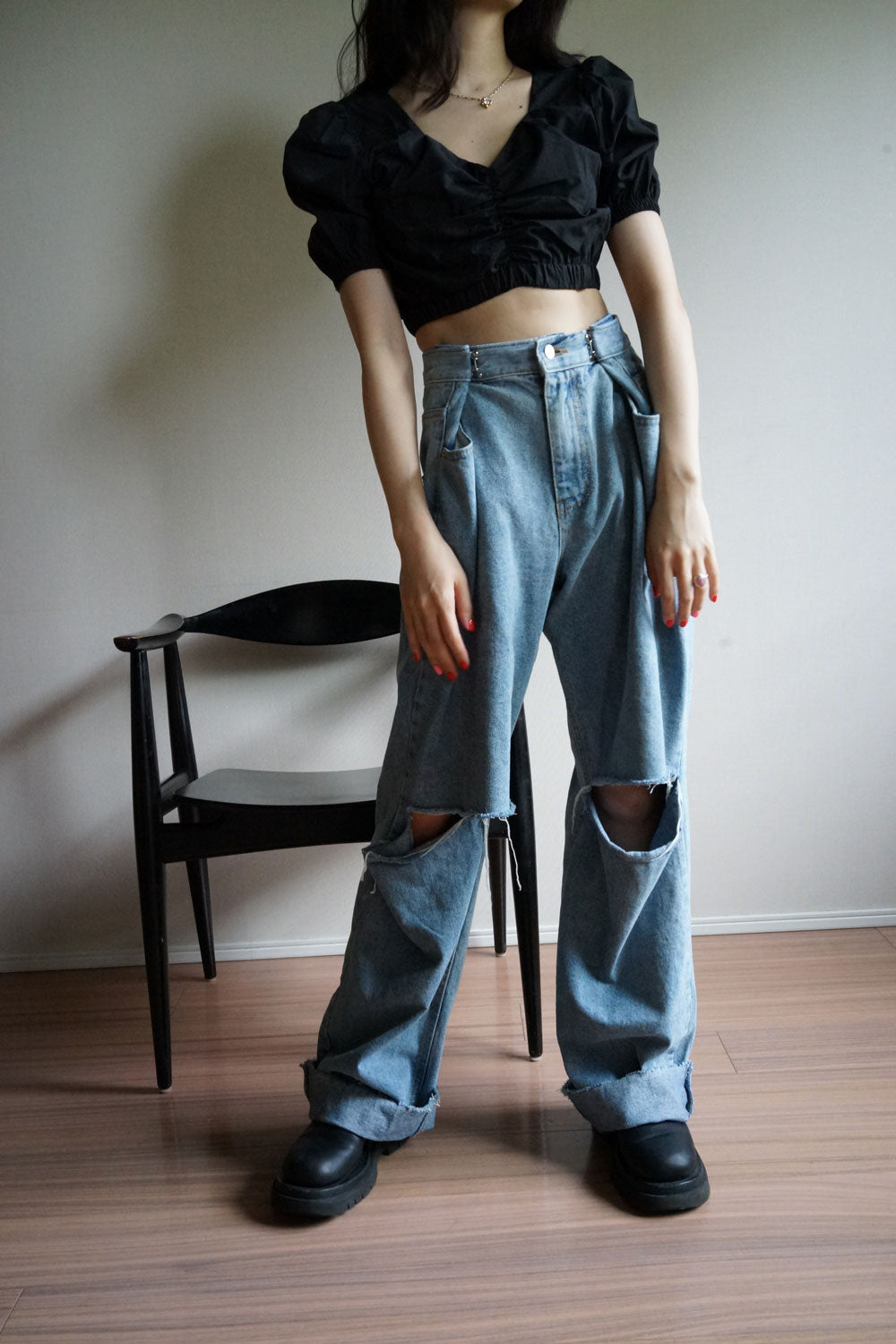 Puff sleeve blouse