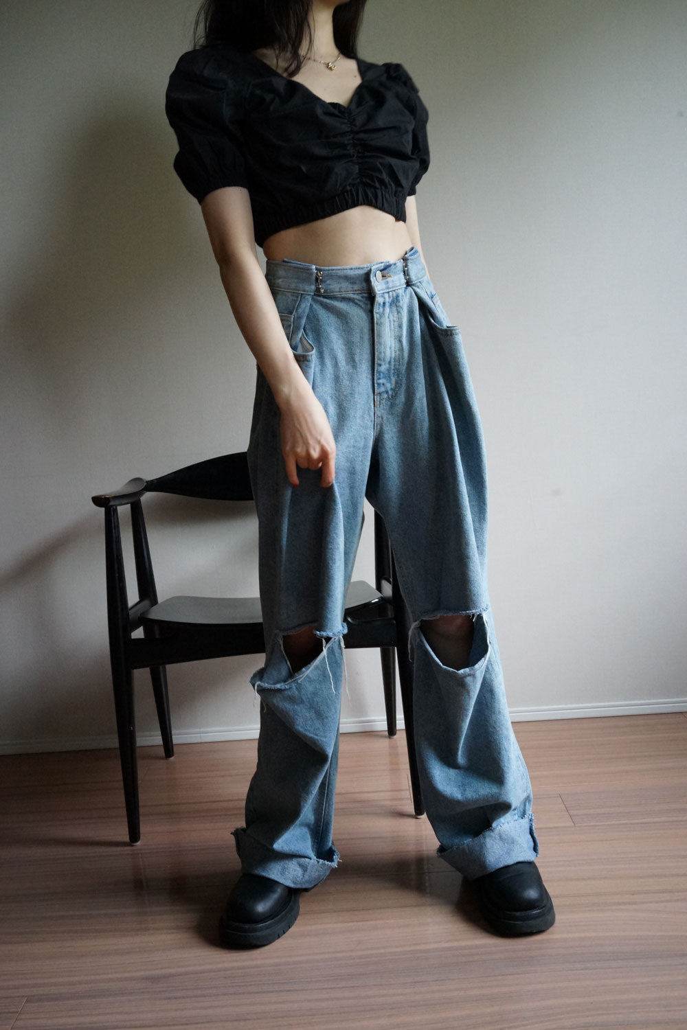 Puff sleeve blouse