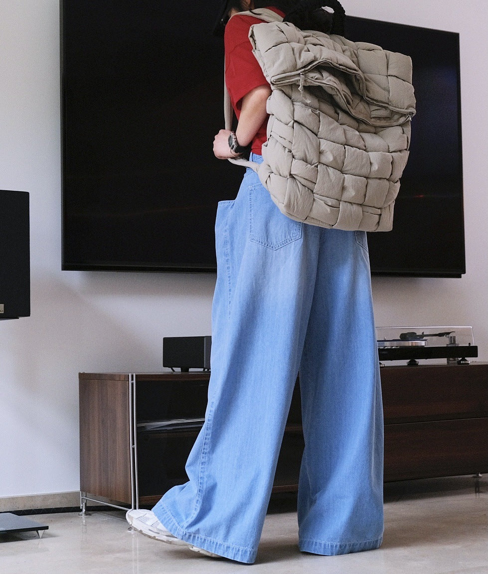 super wide jeans
