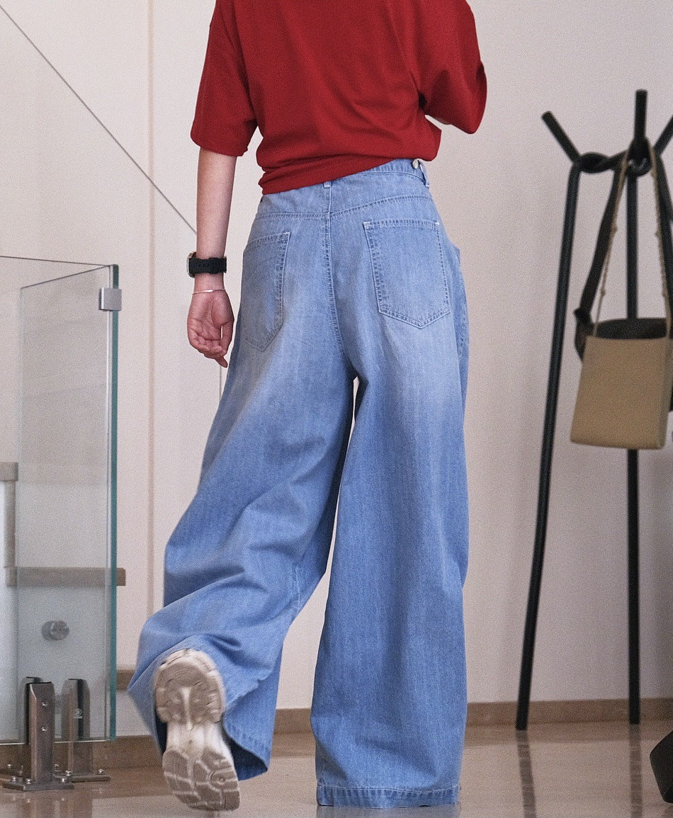 super wide jeans