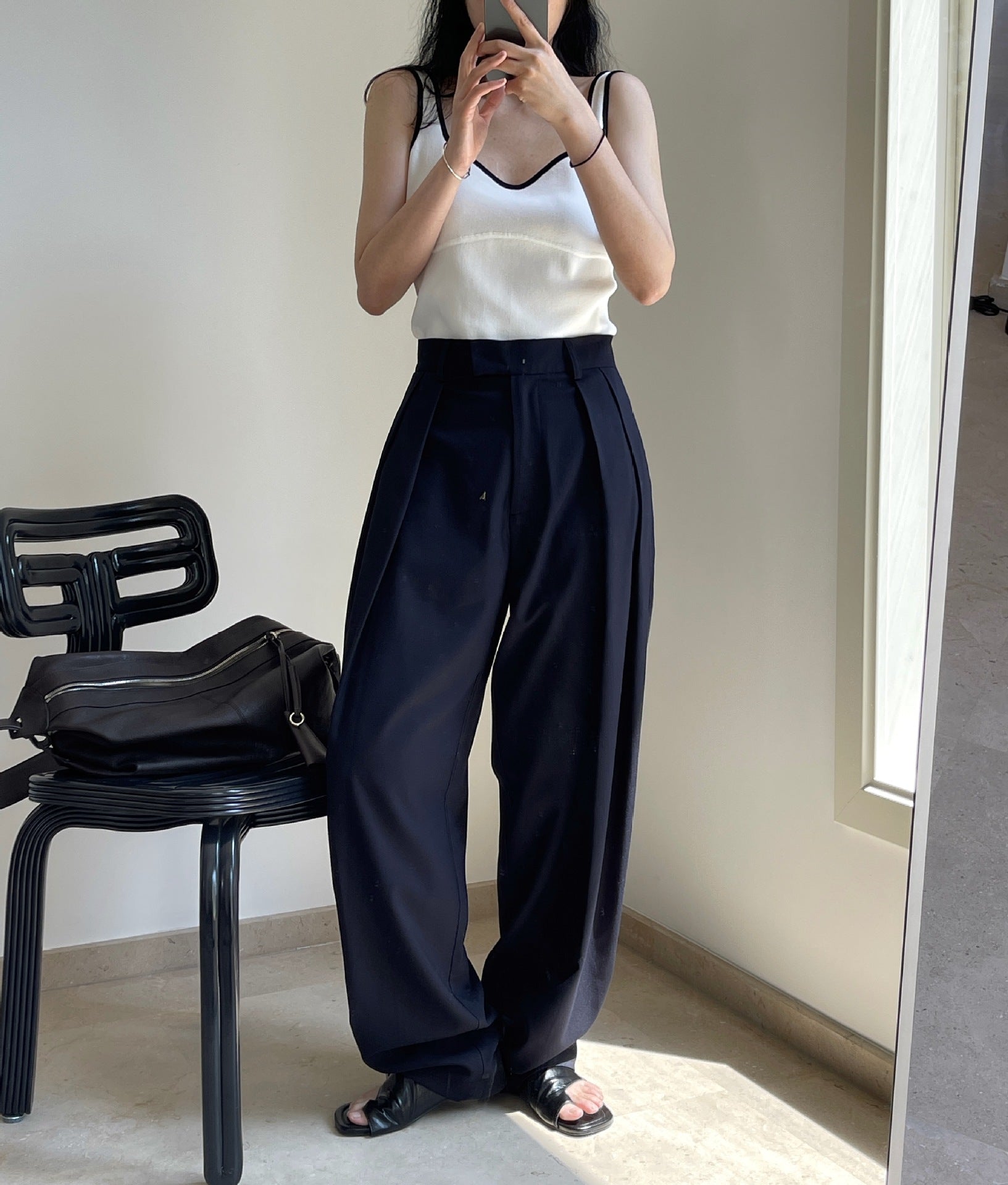 Black and white camisole