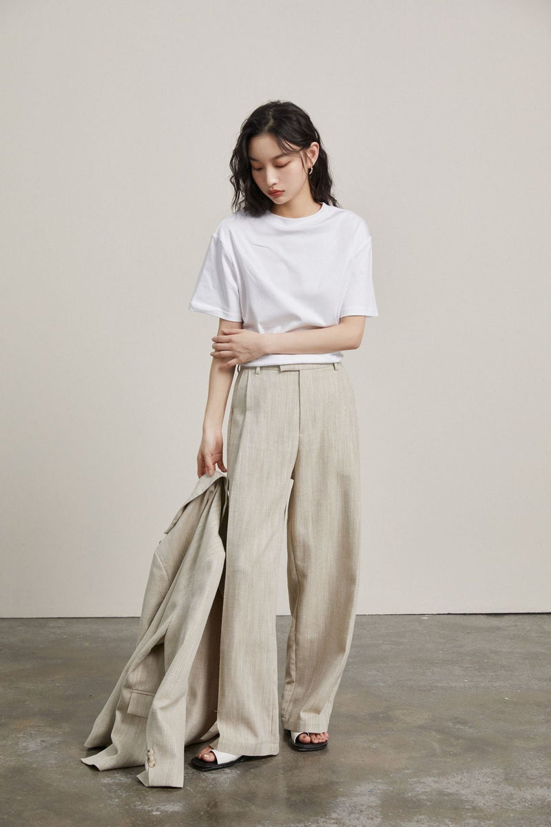 linen mixed pants