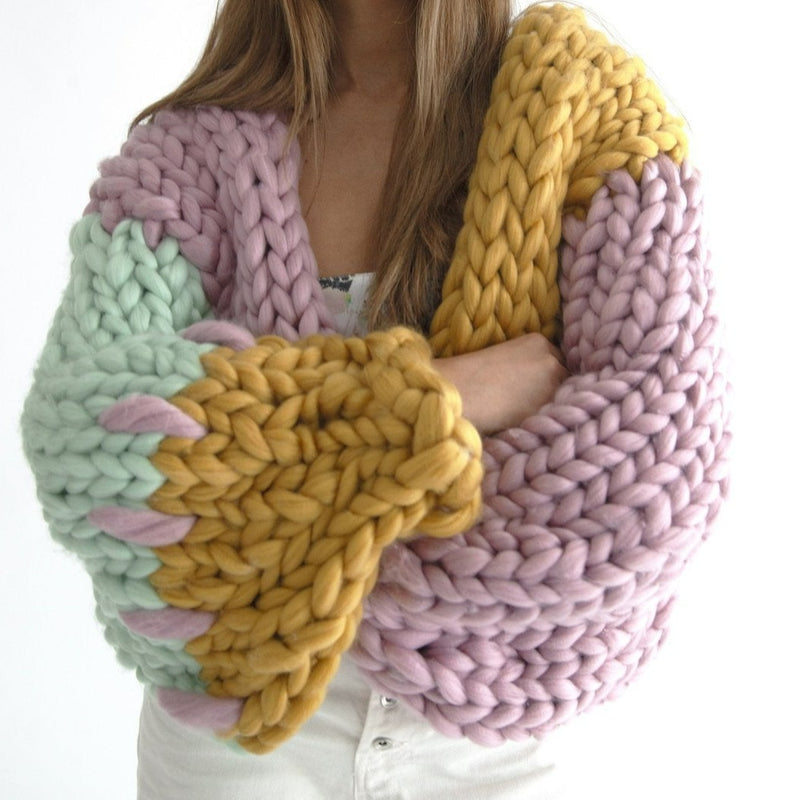 Chunky Yarn cardigan